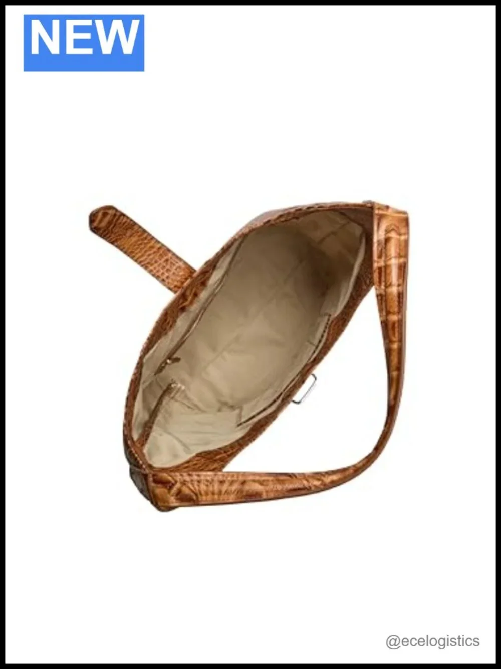BRAHMIN Gwynne Leather Satchel Shoulder Bag with Pockets